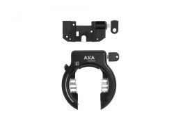 AXA Bosch 2 Rack Battery with Solid-Plus Ring Lock & Removeable Key 58mm for Wide Tires Czarny