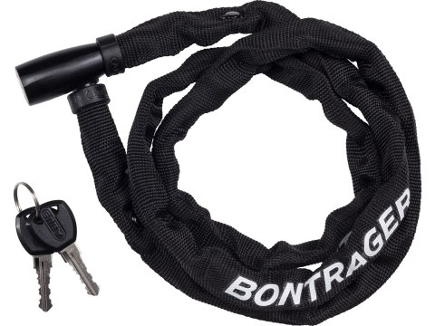Długie zabezpieczenie łańcuchowe na klucz Bontrager Comp 4mm x 110cm (43.3") Czarny 2024