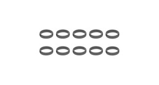 Trek-Diamant Handlebar Cable Binder Handlebar Cable Binder 10 Pack Czarny