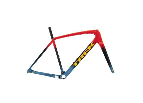 Boone Disc Frameset 61 Radioactive Red To Navy To Teal Fade