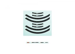 Zestawy naklejek na obręcze Bontrager Aeolus Comp Disc Antracytowy/Czarny