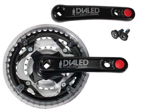 Trek Dialed 24" Kids' Crankset 127mm/152mm, 24x34x42t Czarny
