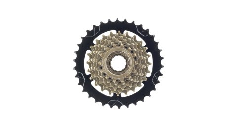 SunRun FW-7I 7-Speed Freewheel 14-34t Brązowy