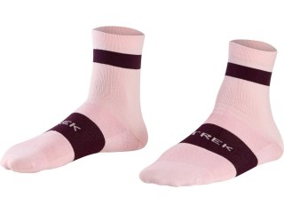 Skarpety rowerowe Trek Race Quarter M Blush