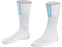 Santini Trek Segafredo Women's Team Cycling Socks XL 2xl Biały Jasnoniebieski