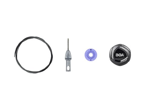 BOA Shoe Replacement IP1 Left Dial Kit BOA IP1 Kit v2 - Left Czarny
