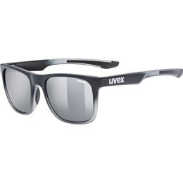Okulary Uvex Lgl 42 Czarny Przezroczysty Mirror Srebrny