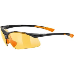 Okulary Uvex Sportstyle 223 Czarno Pomarańczowy Litemirror Pomarańczowy