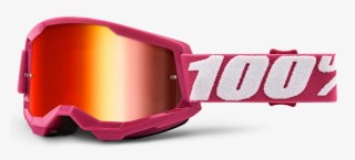 Gogle Rowerowe 100% Strata 2 Anti-fog (Czerwone)