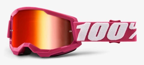 Gogle Rowerowe 100% Strata 2 Anti-fog (Czerwone)