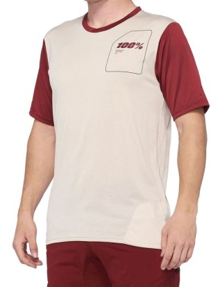 Koszulka 100% Ridecamp Krótki Rękaw Stone Brick (XL)