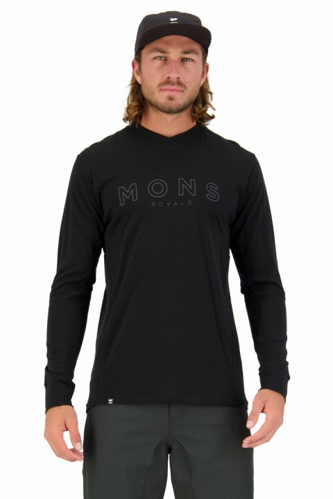 Longsleeve Mons Royale VLS Mons OL Black Męska (S)