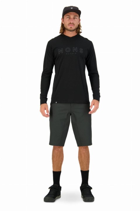 Longsleeve Mons Royale VLS Mons OL Black Męska (S)