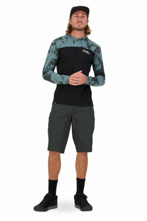 Longsleeve Mons Royale VLS Sage Tie Dye Black Męska (S)