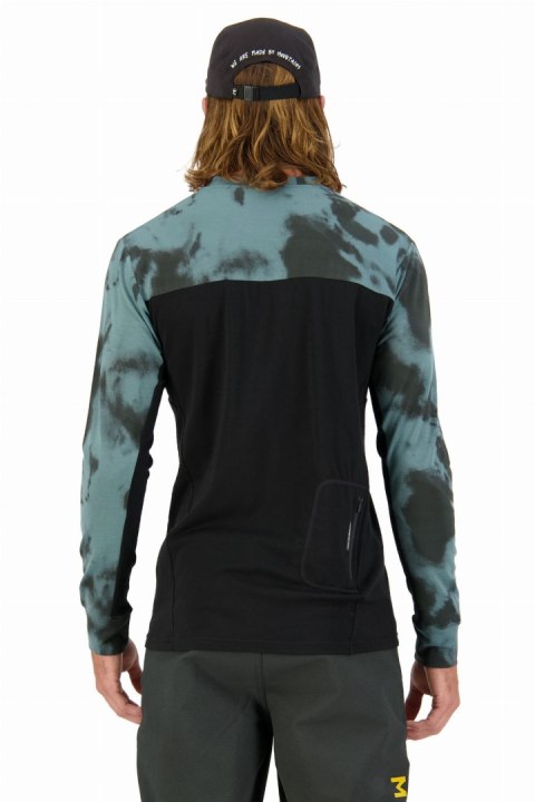 Longsleeve Mons Royale VLS Sage Tie Dye Black Męska (S)