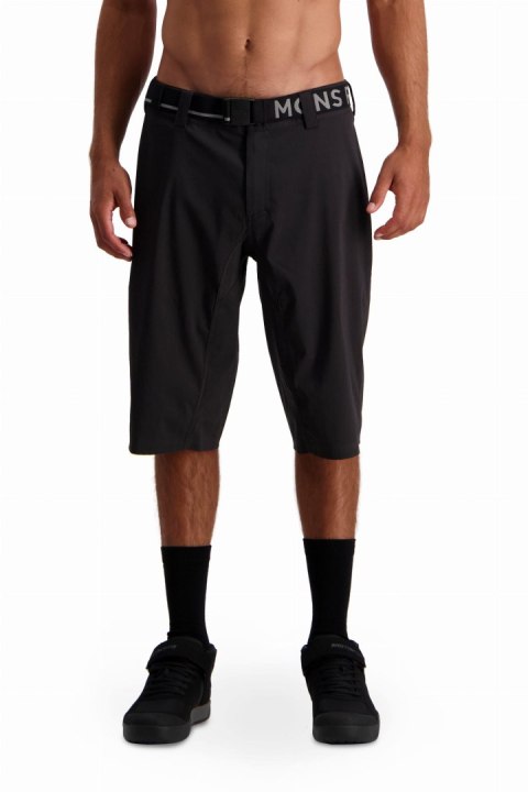 Szorty Mons Royale Virage Logo Black Męskie (S)