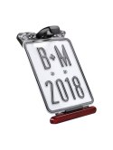 Busch + Müller License Plate Holder & Taillight Czarny