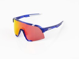 Okulary przeciwsłoneczne z soczewkami HiPER 100% Trek Team Edition S3 One size Niebieski/Czerwony 2024