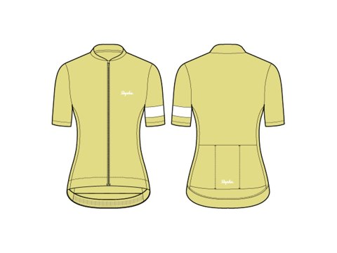 Koszulka Rapha 25 Core damska M kanarkowa żółta/biała