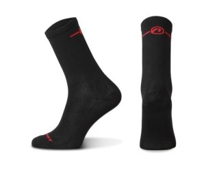 Skarpetki Accent Pure Long Czarno Czerwone (S)