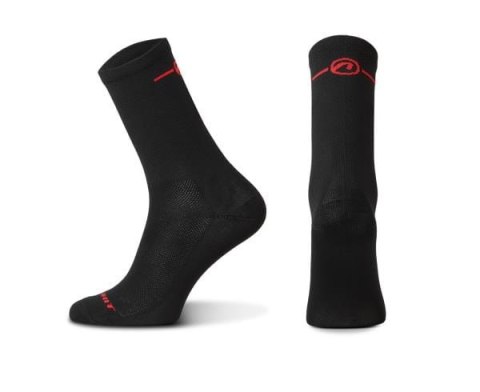 Skarpetki Accent Pure Long Czarno Czerwone (S)