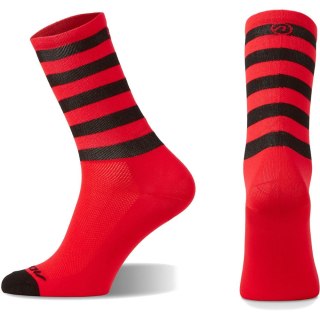 Skarpetki Accent Stripe Long Czerwono Czarne (M)