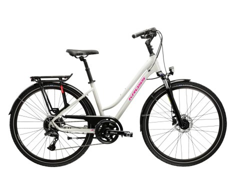 Kross Trans 5.0 Damski Szary Różowy Połysk 2025 (M)