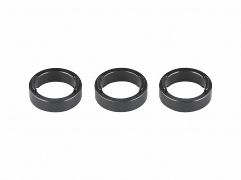 Spacer Trek Knock Block Headset 10mm Black 3 Pack