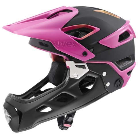 Kask Uvex Jakkyl HDE 2.0 Czarno Różowy (52-57cm)