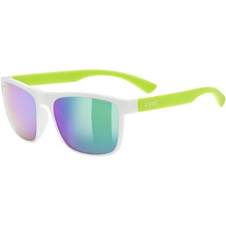 Okulary dziecięce UVEX Rookie white-lime mat
