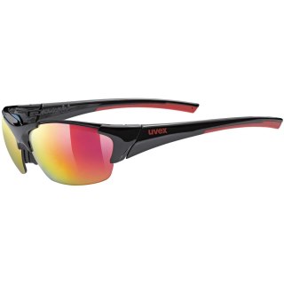 Okulary rowerowe UVEX Blaze III 2.0 black mat red