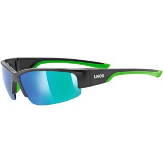 Okulary rowerowe UVEX Sportstyle 215 black mat green