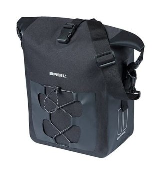 Sakwa pojedyncza Basil Navigator Waterproof Single Pannier Bag M 12-15 L Hook On System Wodoodporna Czarna