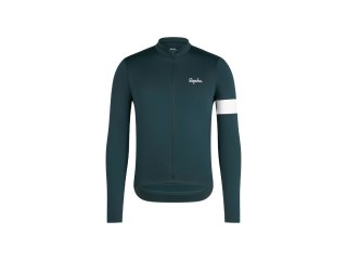 Jersey Rapha 25 Core Thermal LS Medium Forest Green/White