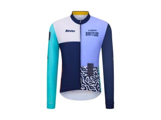 Jersey Santini Trek Driftless Long Sleeve Large Blue