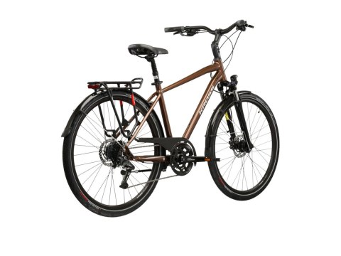 Kross Trans 5.0 Męski Brązowy Srebrny Połysk 2026 (L)