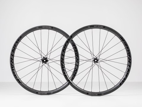 Koło przednie Bontrager AeolusPro3V 700Disc TLR 12T, czarne/szare