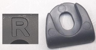 Części elektryczne e-Bike Right Rubber Cap For Carrier Mounting MY24 FATHOM/LURRA E+