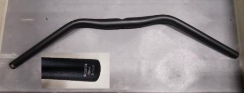 Kierownica NRA171BTFOV 31.8 660 RISER:7 BACK SWEEP:30D BLK WO/LOGO