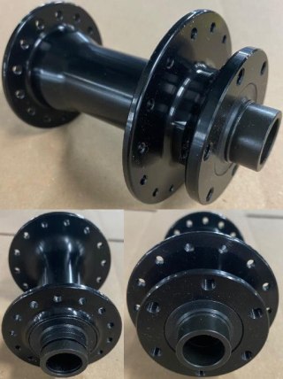 Piasta przednia RD02F 28Hx110/Ø15mm ANODIZE BLK 6 BOLT WO/QR