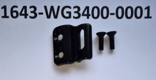 Przelotka linki/hak przerz. przedniej WG3400 ALLOY ANODIZE GLOSS BLACK W/BOLT