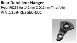Hak przerzutki tylnej RE266 A7005-T6 Thru Axle Ø12mm w/2x M3x0.5x10mm for 17-TCR/Defy/Avail Adv (Pro)