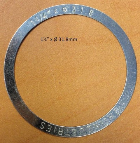 Podkładka sterów Shim for Headset MW259 OD37.7xID31.9x0.25mm for 1-1/4" x Ø31.8 OD2
