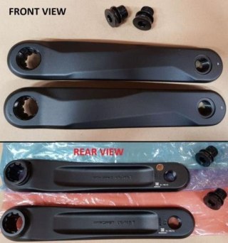 Mechanizm korbowy CK 745 ISIS ALLOY 165MM BLK LASER ETCH W/FSA W/BOLTS