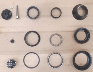 Stery H868G 1 1/8"-1 1/2" W/AL CONICAL WASHER 18MM BLK
