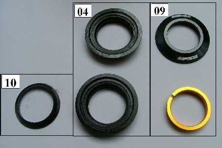 Stery VP-A68 1-1/8" ST BLK W/AL CONICAL WASHER 15mm S.A.BLK W/TOP CAP BLK 26 NUT+BOLT W/O LOGO