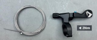 Sztyca CONTACT SWITCH AT 1X LITE LEVER W/CLAMP BLK W/BOLT W/1.15MM 2000MM CABLE