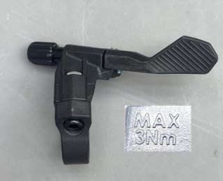 Sztyca CONTACT SWITCH CORE LEVER PLASTIC GLOSS BLACK WITH BOLTWITH BRACKET WO/CABLE
