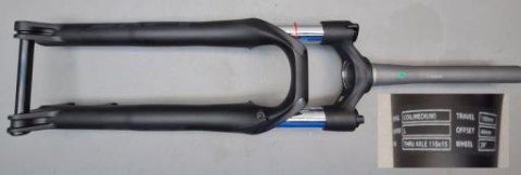 Widelec serw. Aluminiowy SXC3 32 MEDIUM SPRING W/LOCKOUT 29"28.6X40X245MM T100MM PM180 00D BLK(M)