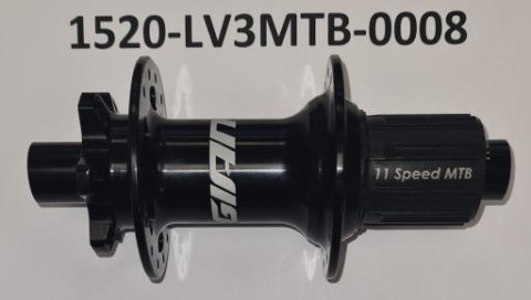 Piasta tylna LV3MTBR 28HX148/Ø12mm DB 6 BOLT Shimano WO/Thru Axle W/MY21 GIANT LOGO